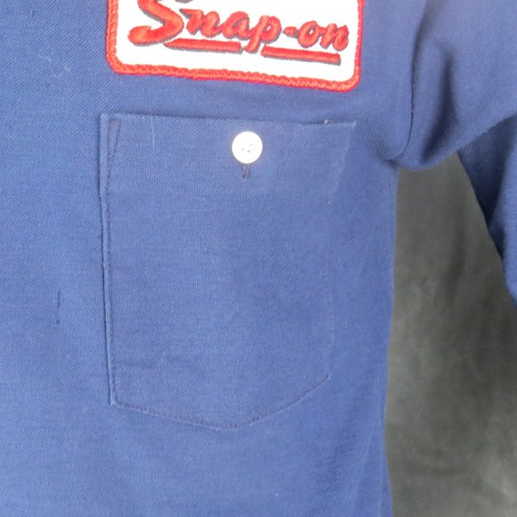 Vintage Work Shirt - Snap On Tool Patched Shirt - Men's Large - Picture 3 of 9